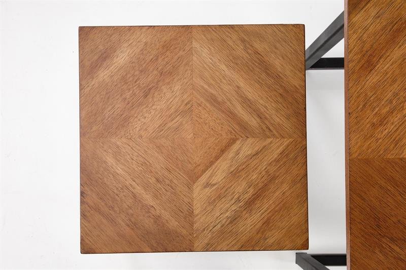 ELZA coffee table set, 2 pcs., walnut/black - Image 6