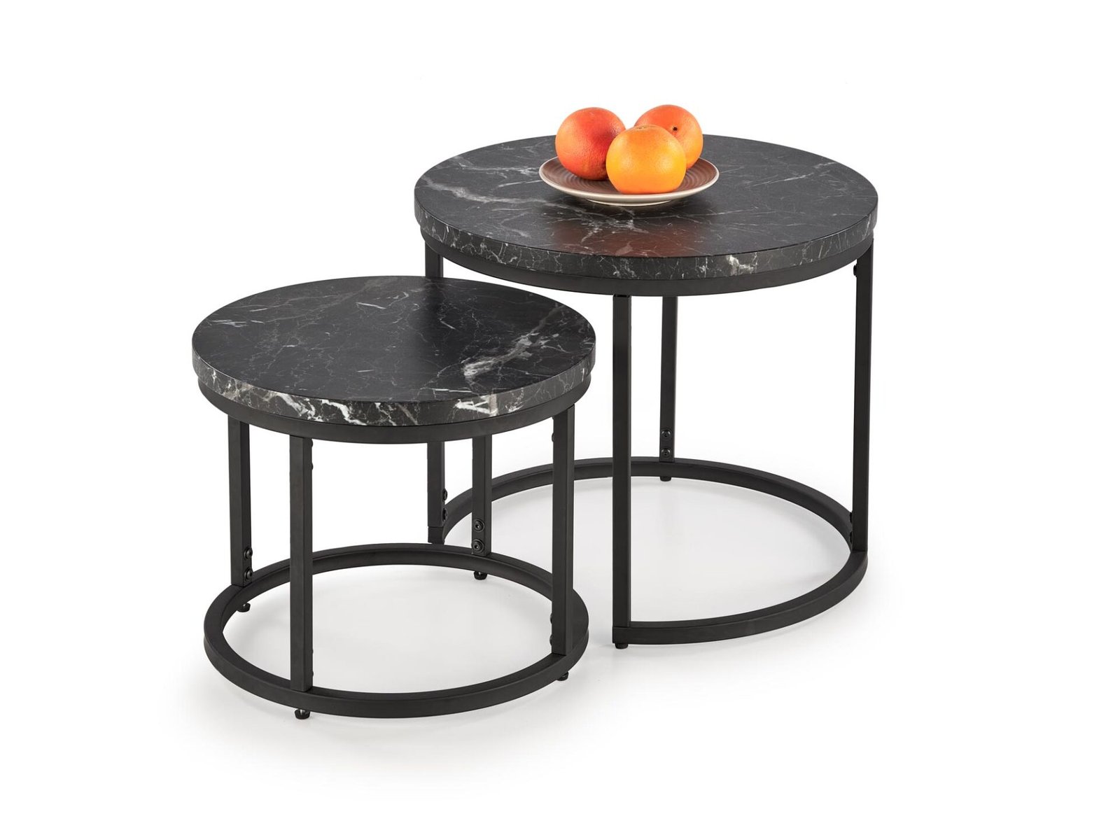 OREO two-table set - black marble / black