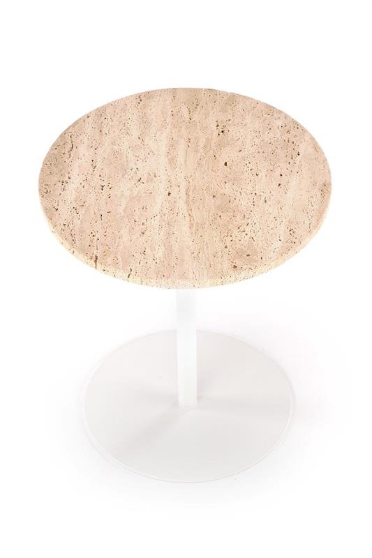 TRAVERSO S table, travertine/white - Image 6