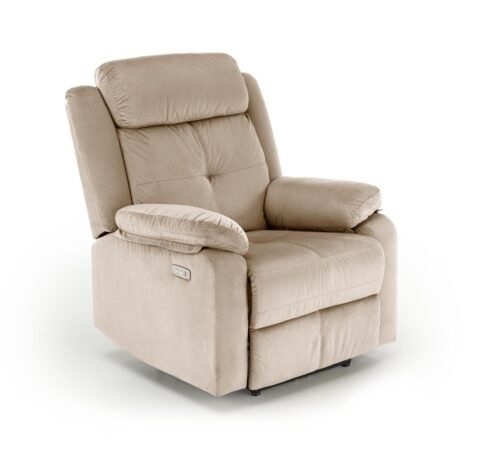 LORIS reclining chair, color: beige