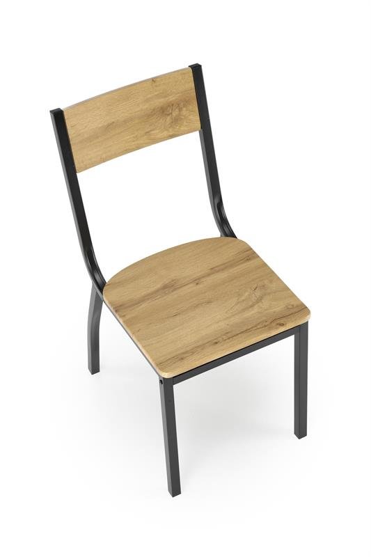 MILTON table + 4 chairs, color: natural / black - Image 8