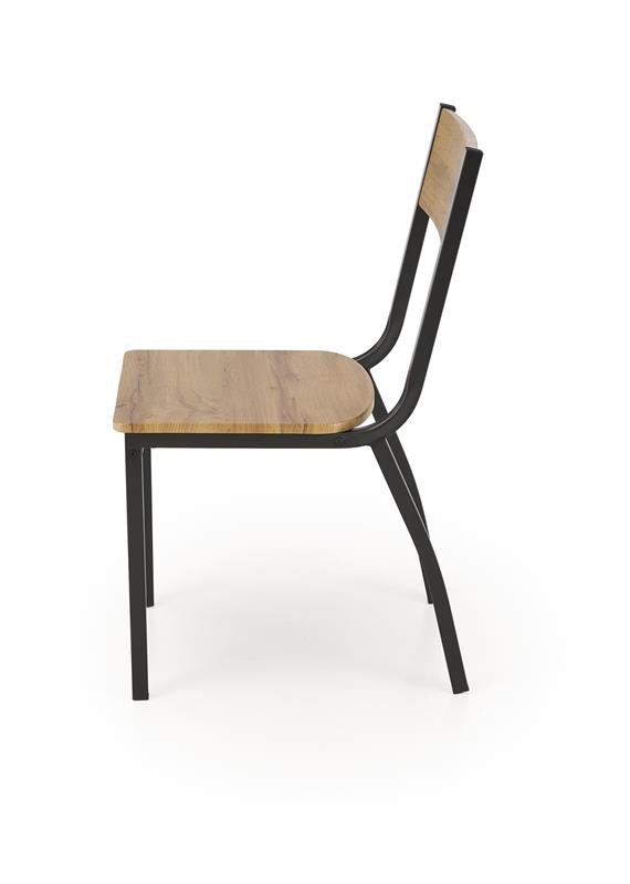 MILTON table + 4 chairs, color: natural / black - Image 10