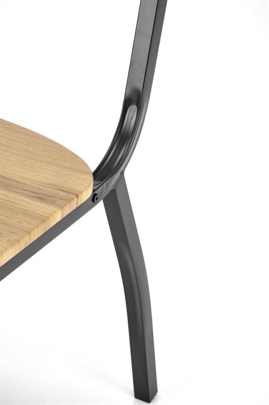 MILTON table + 4 chairs, color: natural / black - Image 13