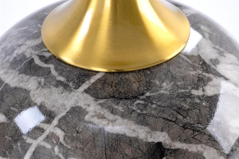 ROSA coffee table, white marble / gray marble / gold - Image 4