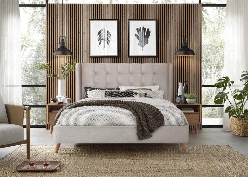ESTELLA 160 cm bed beige - Image 3