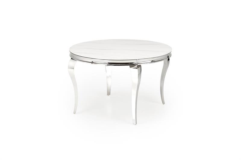 REGINALD table, color: table top - white marble, legs - silver - Image 11