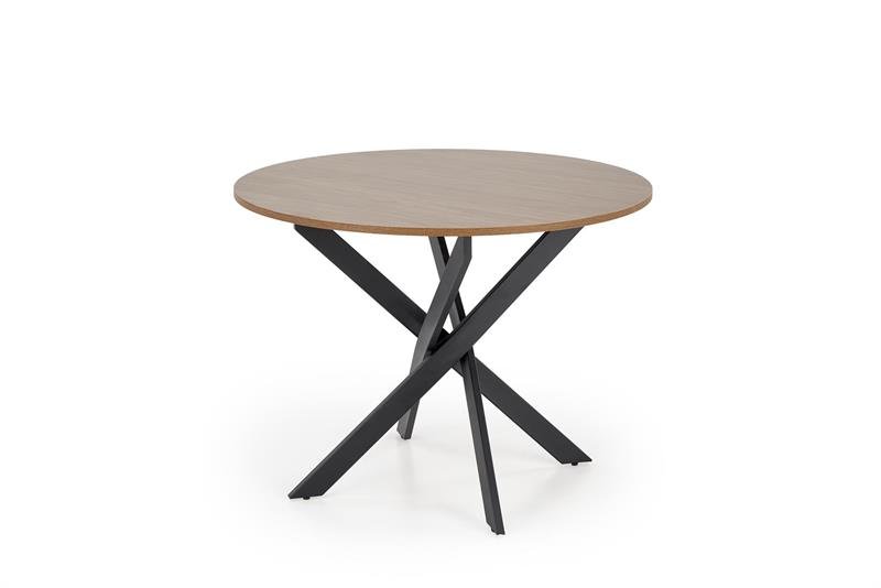 EDGAR table, table top - walnut, legs - black - Image 2