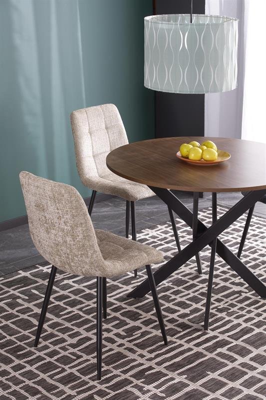 EDGAR table, table top - walnut, legs - black - Image 7