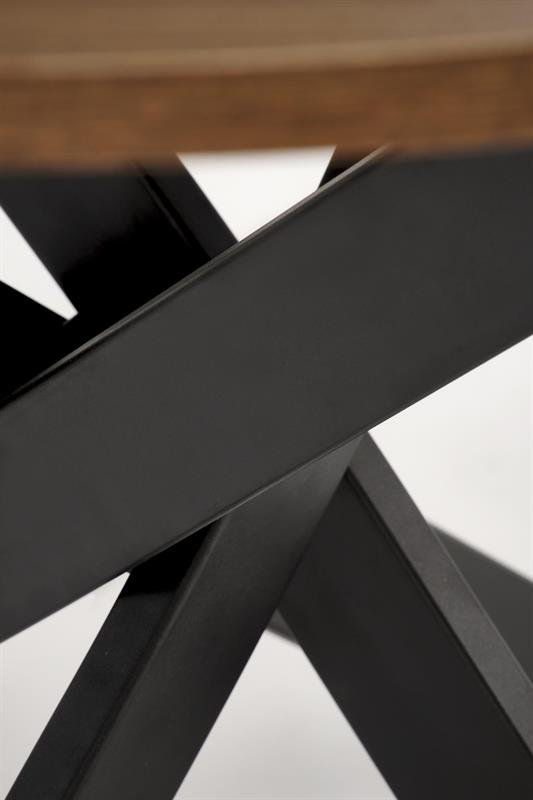 EDGAR table, table top - walnut, legs - black - Image 10