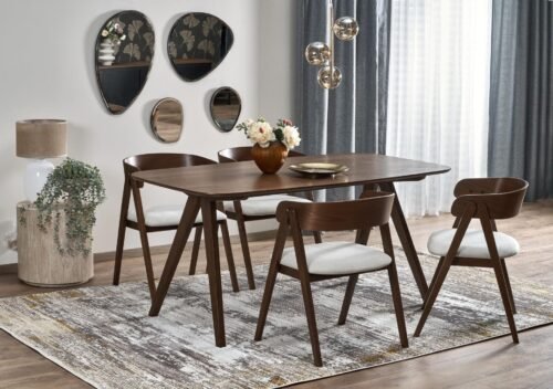 MIGUEL table walnut / walnut