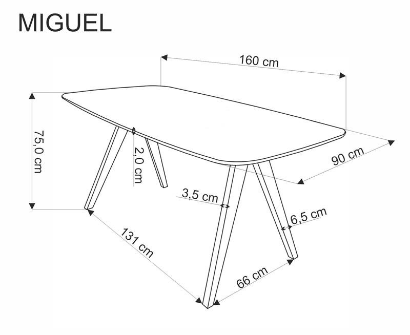 MIGUEL table walnut / walnut - Image 9