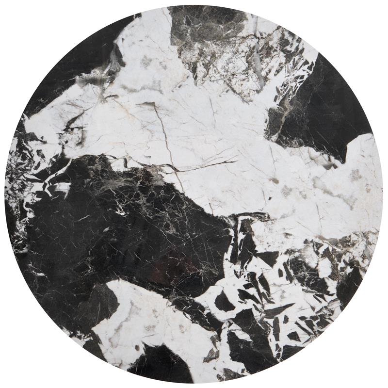 ALEXANDRA set of two coffee tables, black marble / black - Image 3