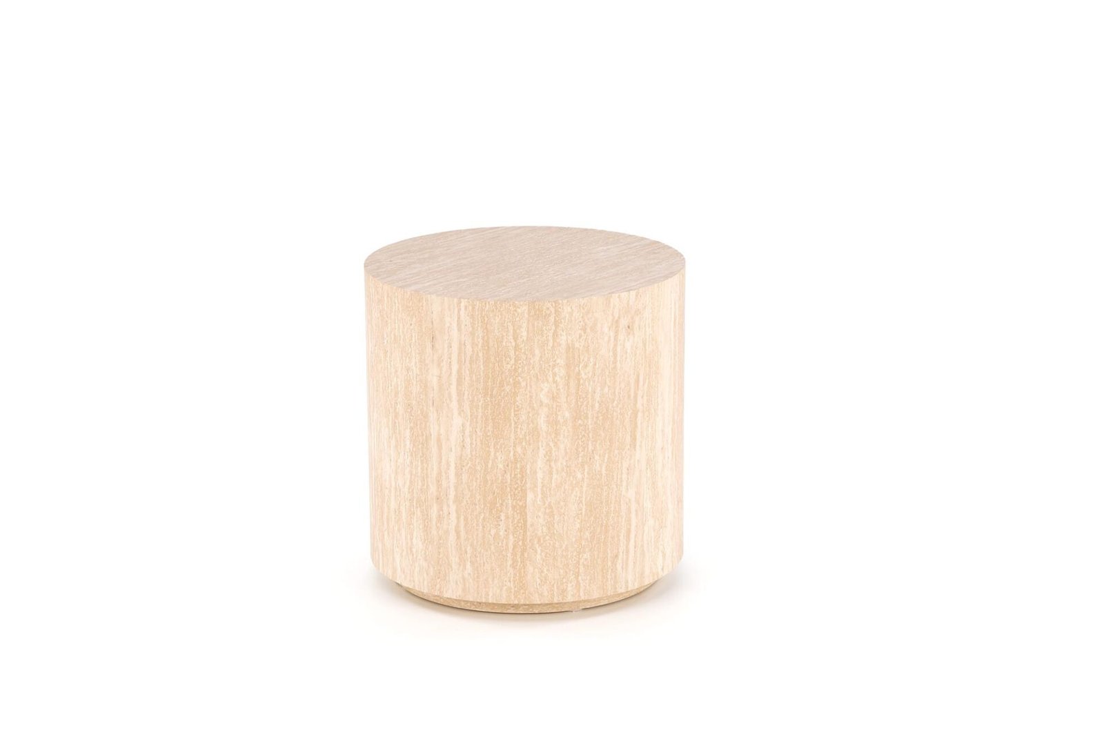 TRAVERTINO_S round coffee table, travertine