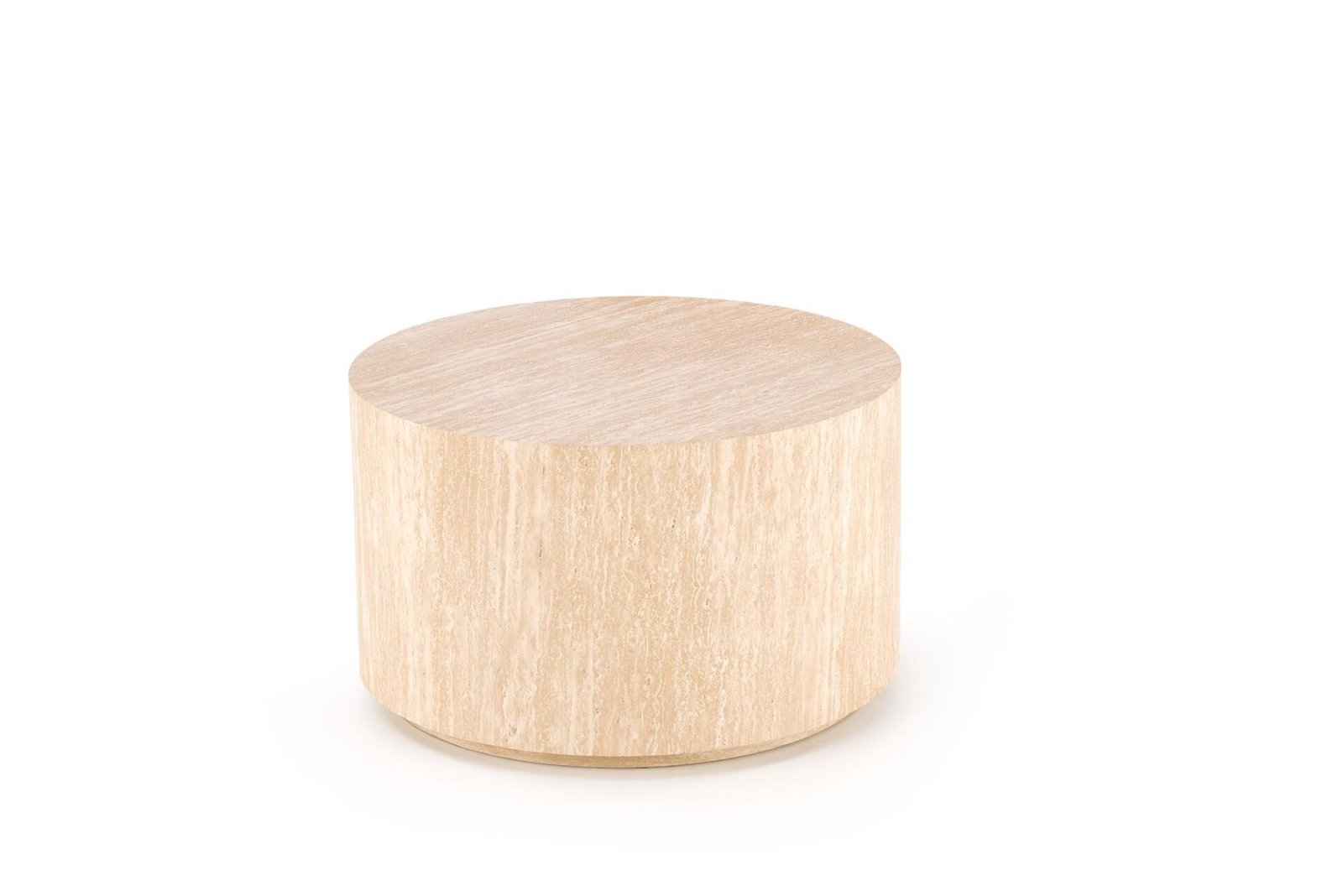 TRAVERTINO ROUND coffee table, travertine