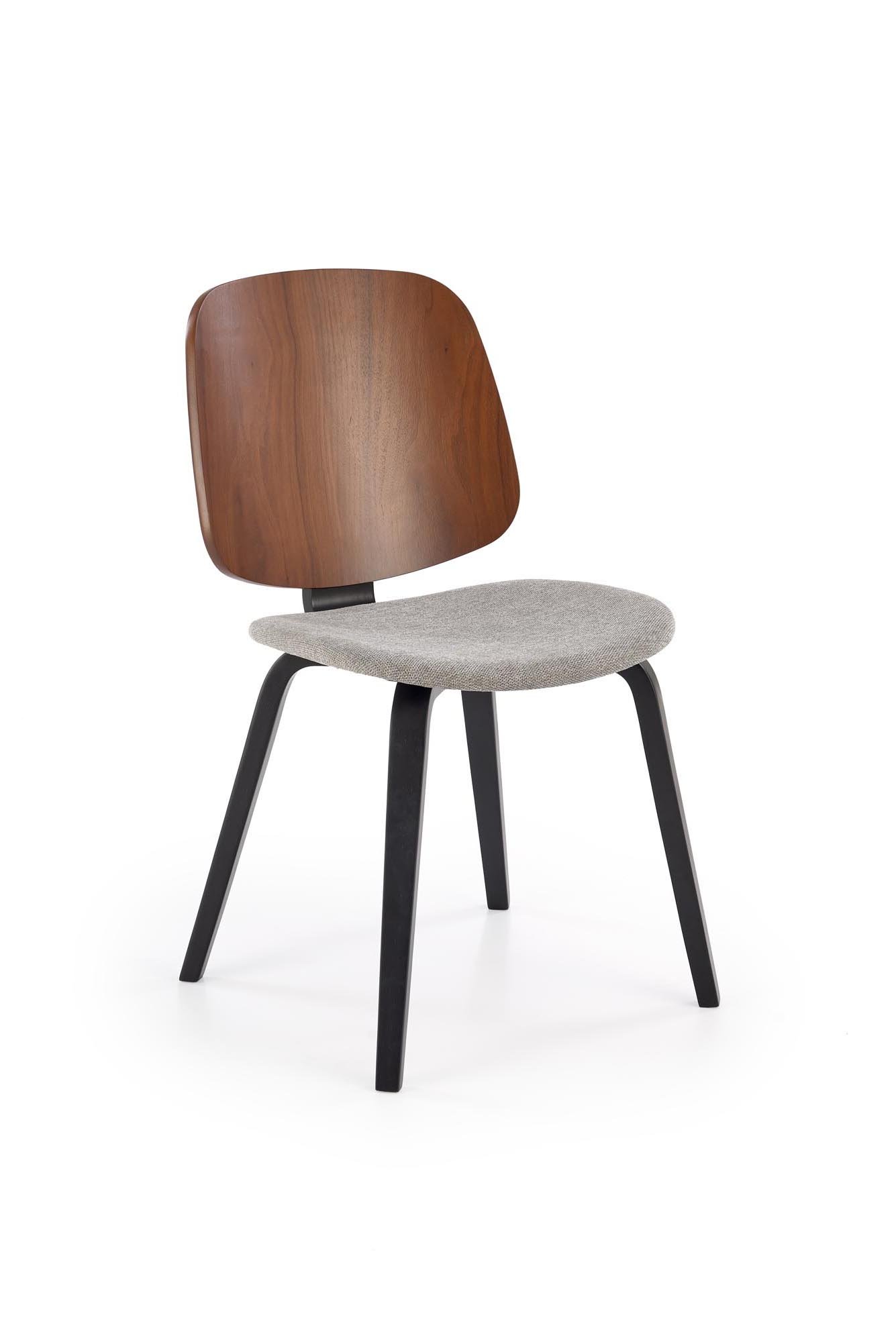 K563 chair, walnut / gray / black