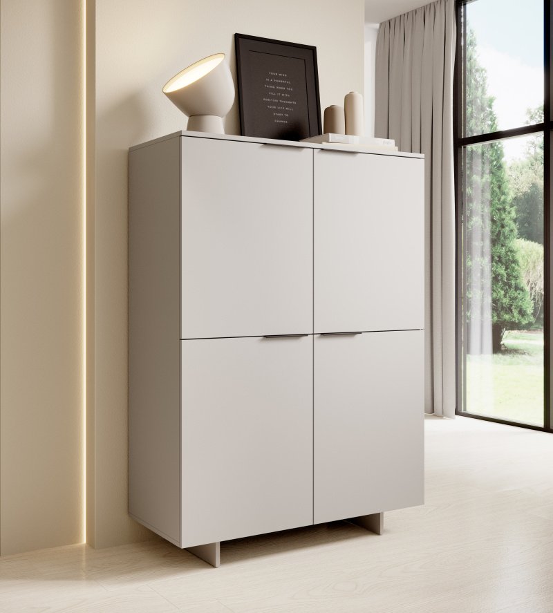 Chest of drawers ALMA KOM 4D beige (cashmere)