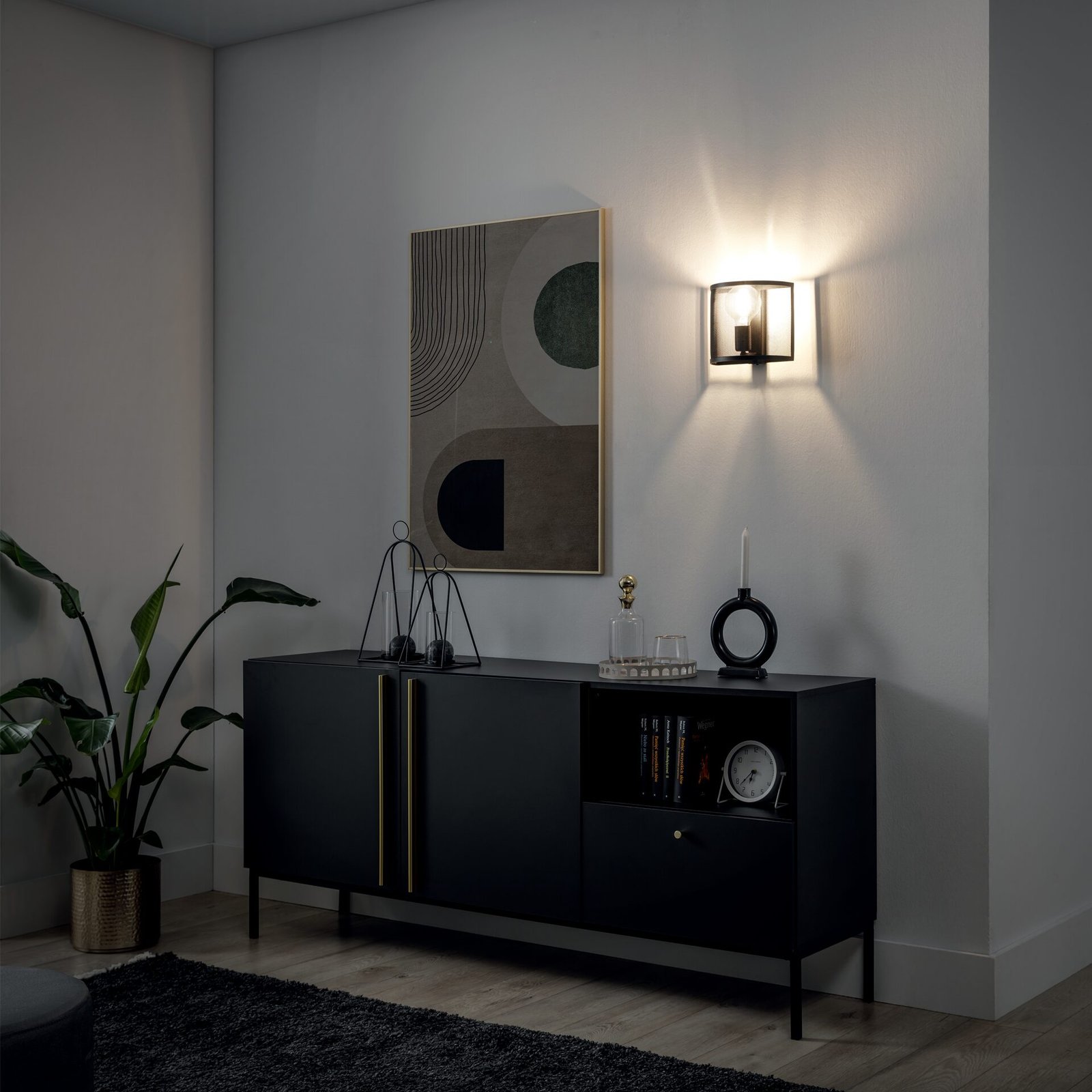 Gormar, 22x13x20cm Wall lamp 1 black - Image 4