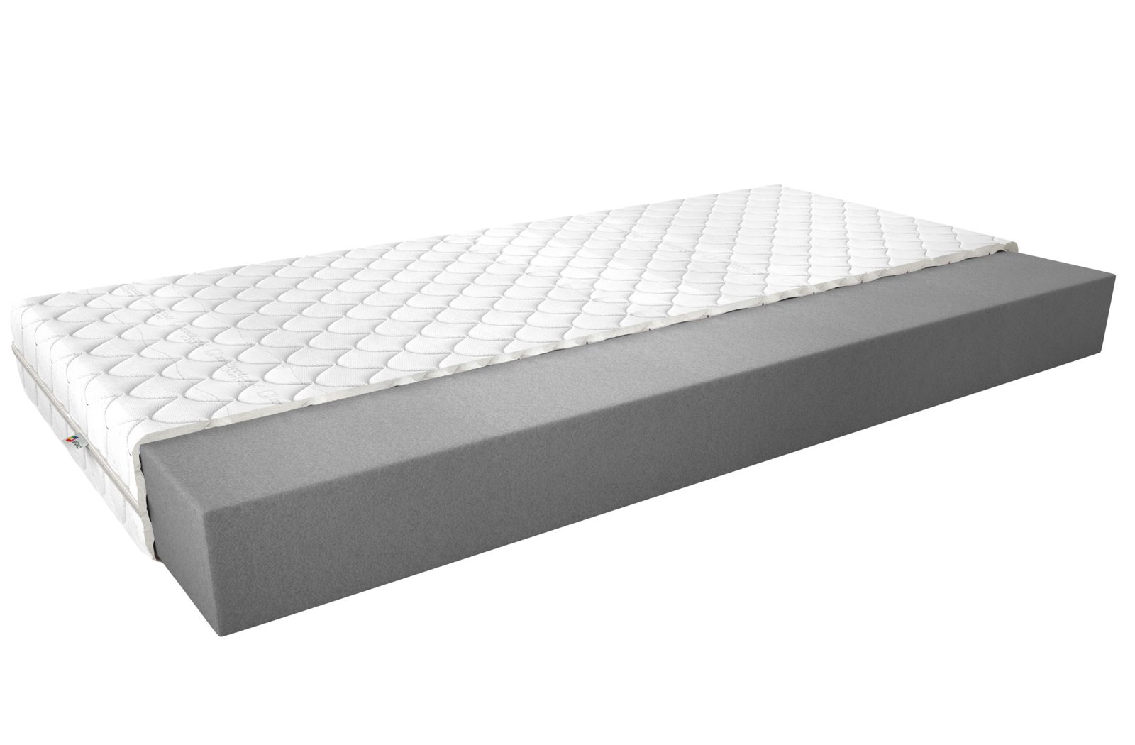 Linoleum foam mattress 180x200 Medicott silver