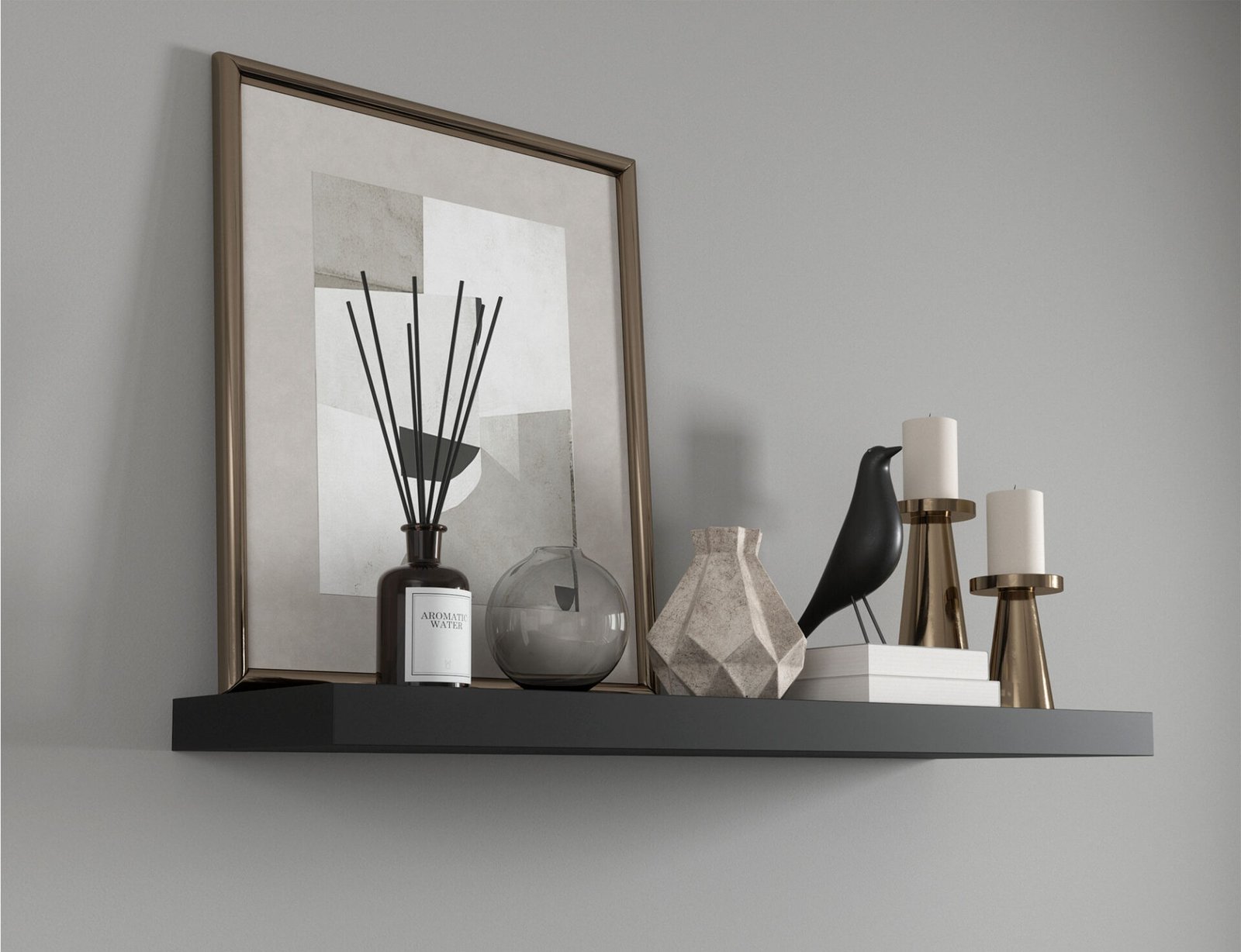 Gariss 80 shelf black - Image 5