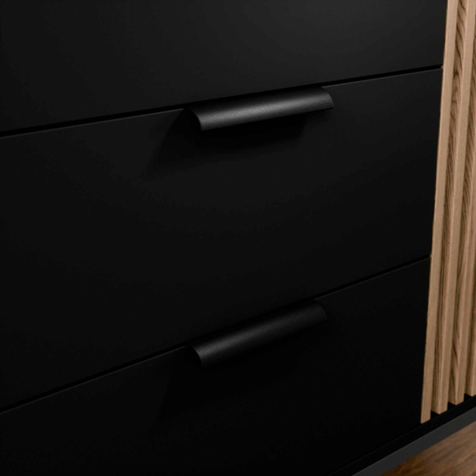 Meorati 150 TV stand, black/artisan oak - Image 5
