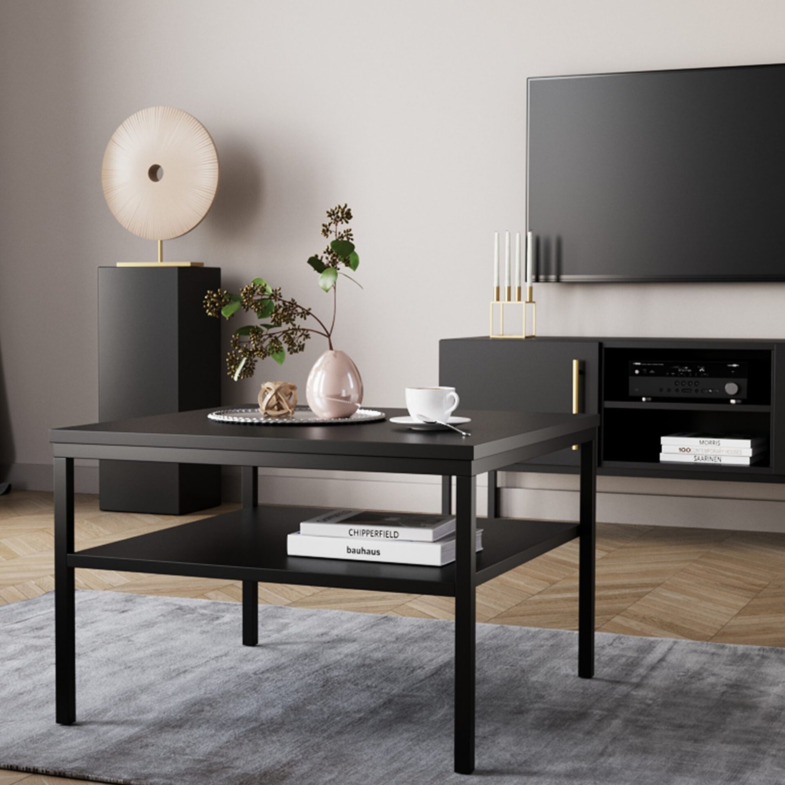 Lanzzi 60 table, matt black/matt black - Image 2