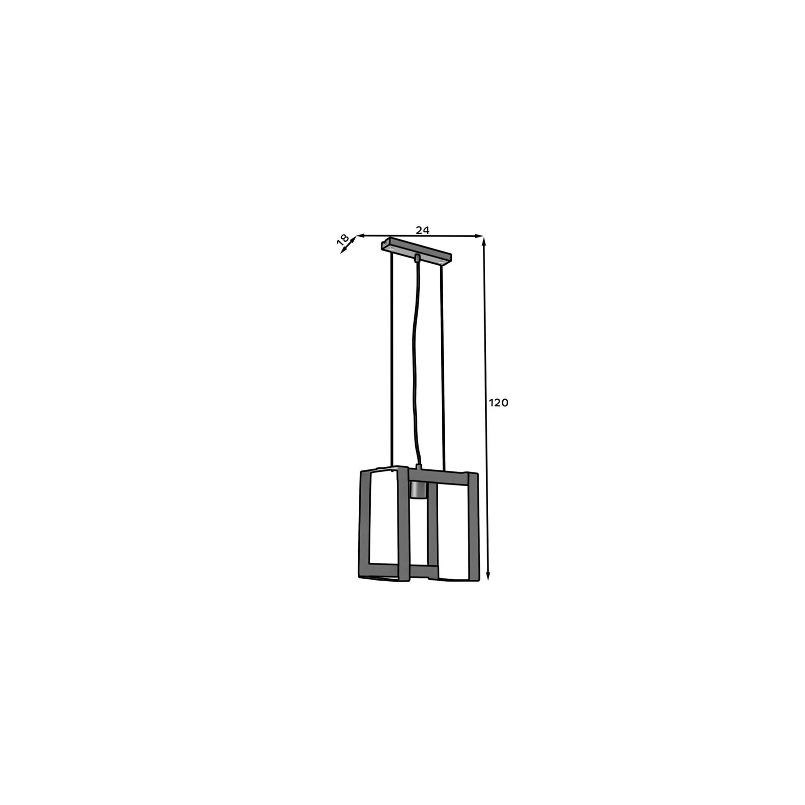 Giorri, 24x18x120cm Hanging 1 black - Image 5