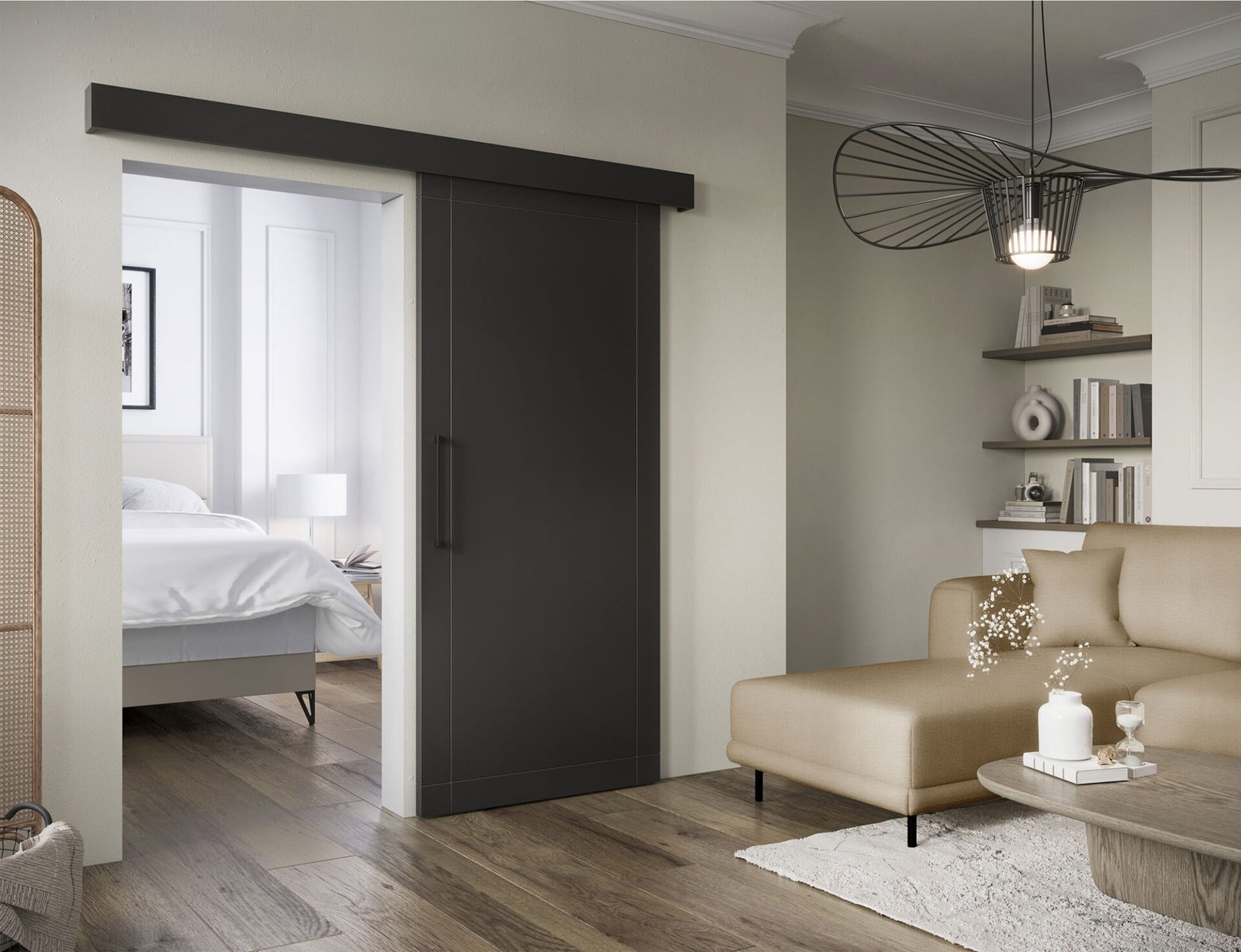 Charlise sliding door black - Image 2