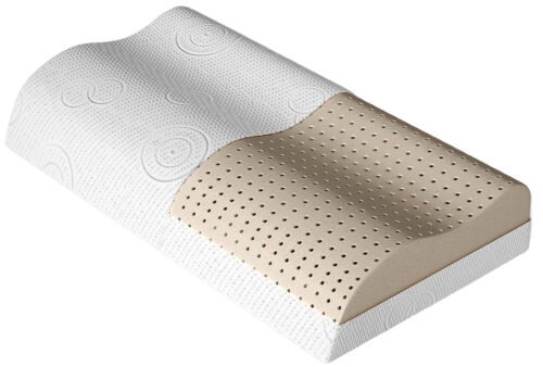 Latex contour pillow