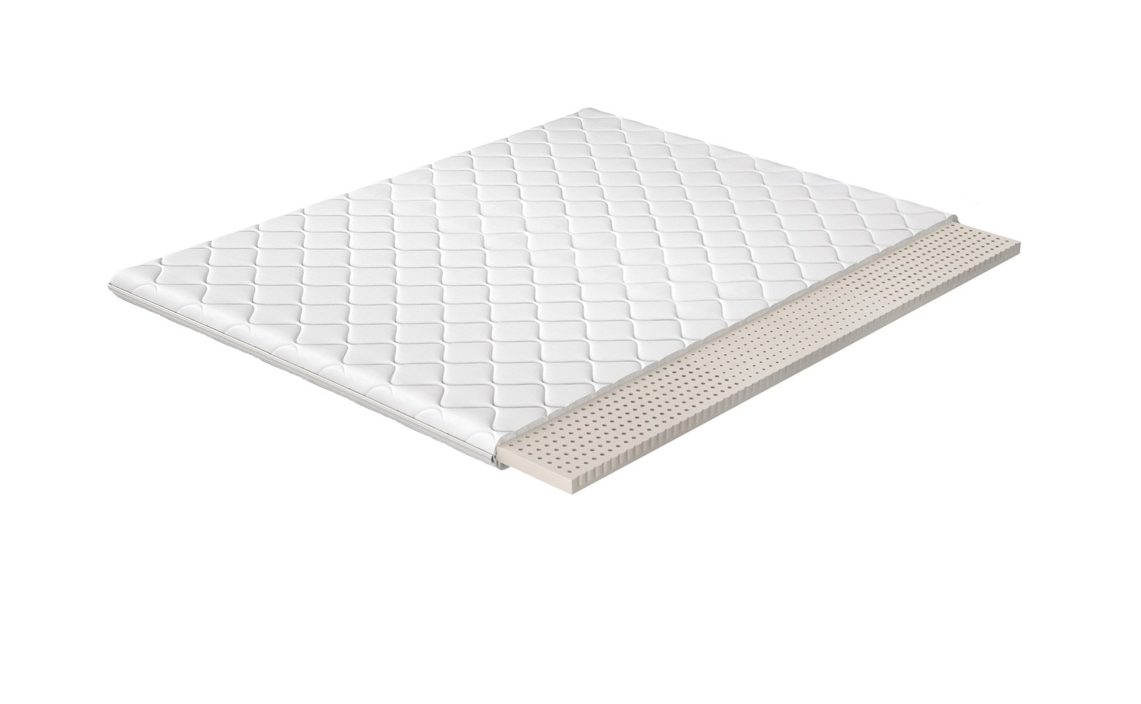 Topper latex 200x200 hypoallergenic cover