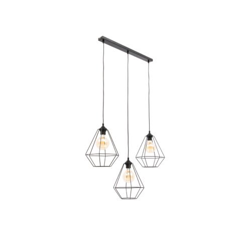 Brevitas, 70x25x100cm Hanging linear 3 black