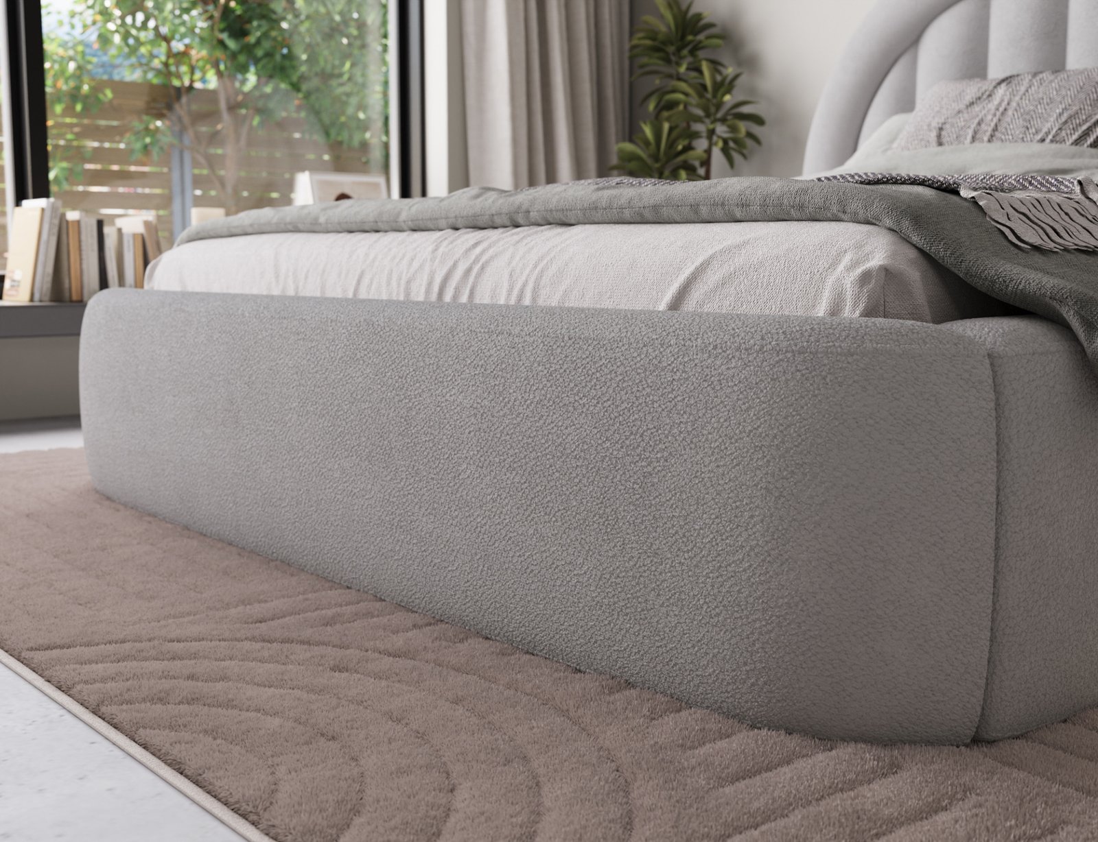 Bed with zipper + metal frame/gas/container 160x200 - Image 10