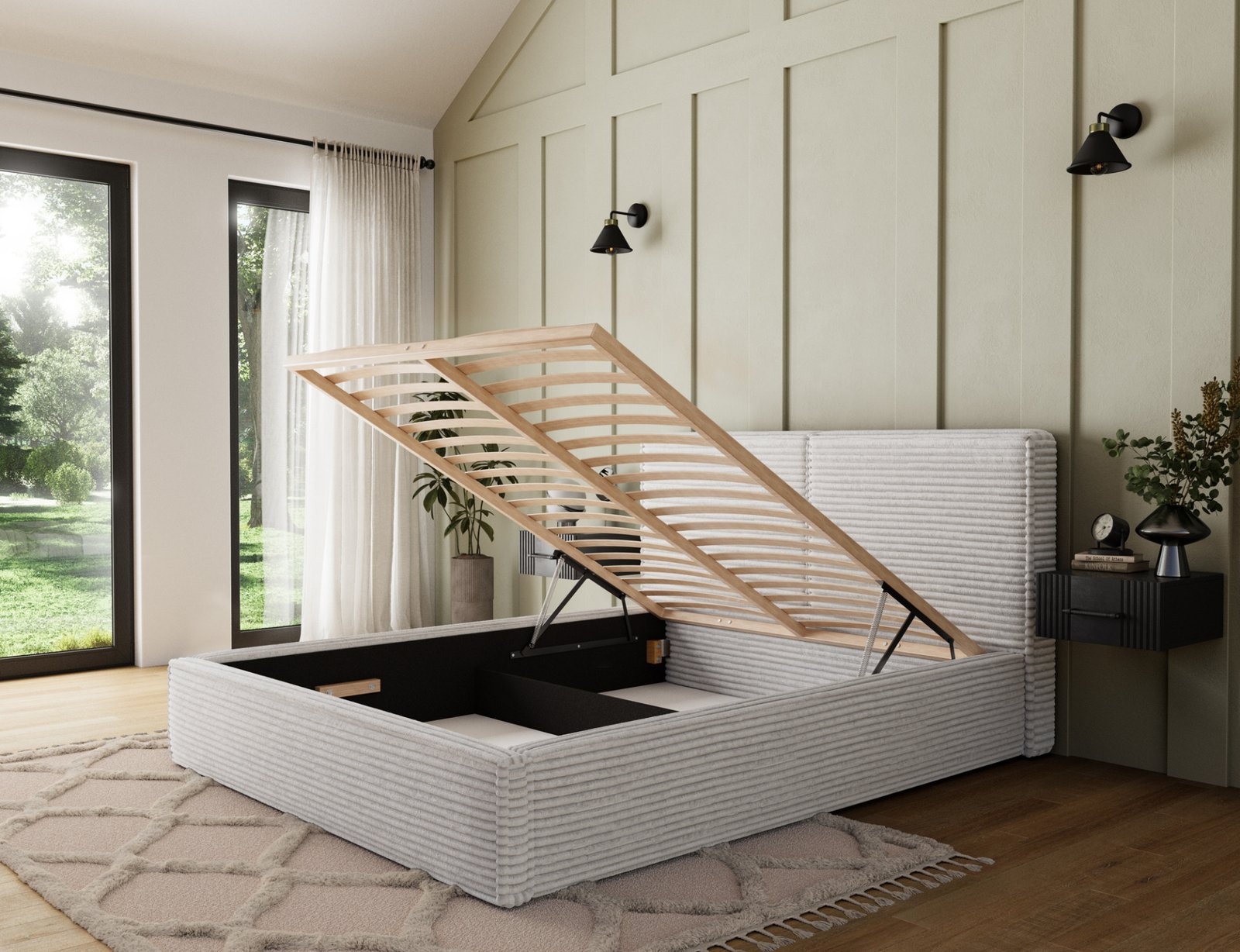 Pesillo bed + wooden frame/stand/container 140x200 - Image 5