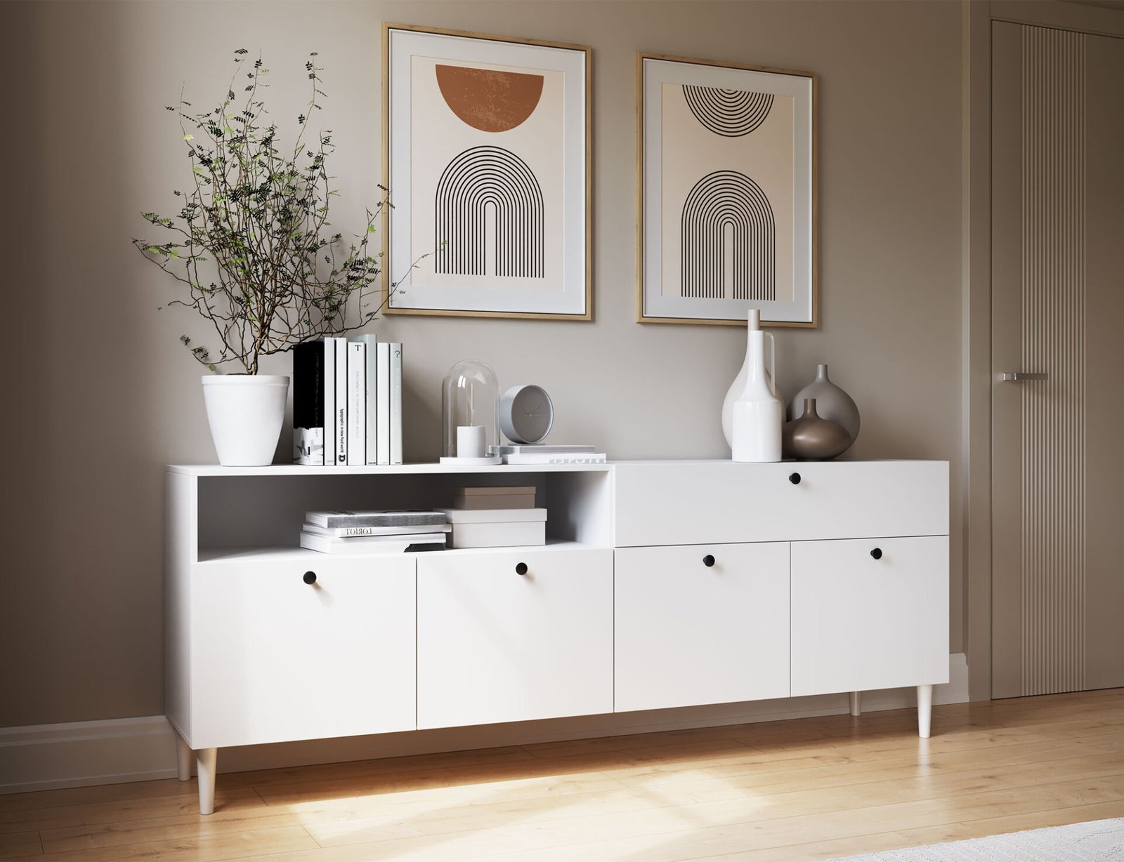 Dullum 200 chest of drawers, white - Image 4