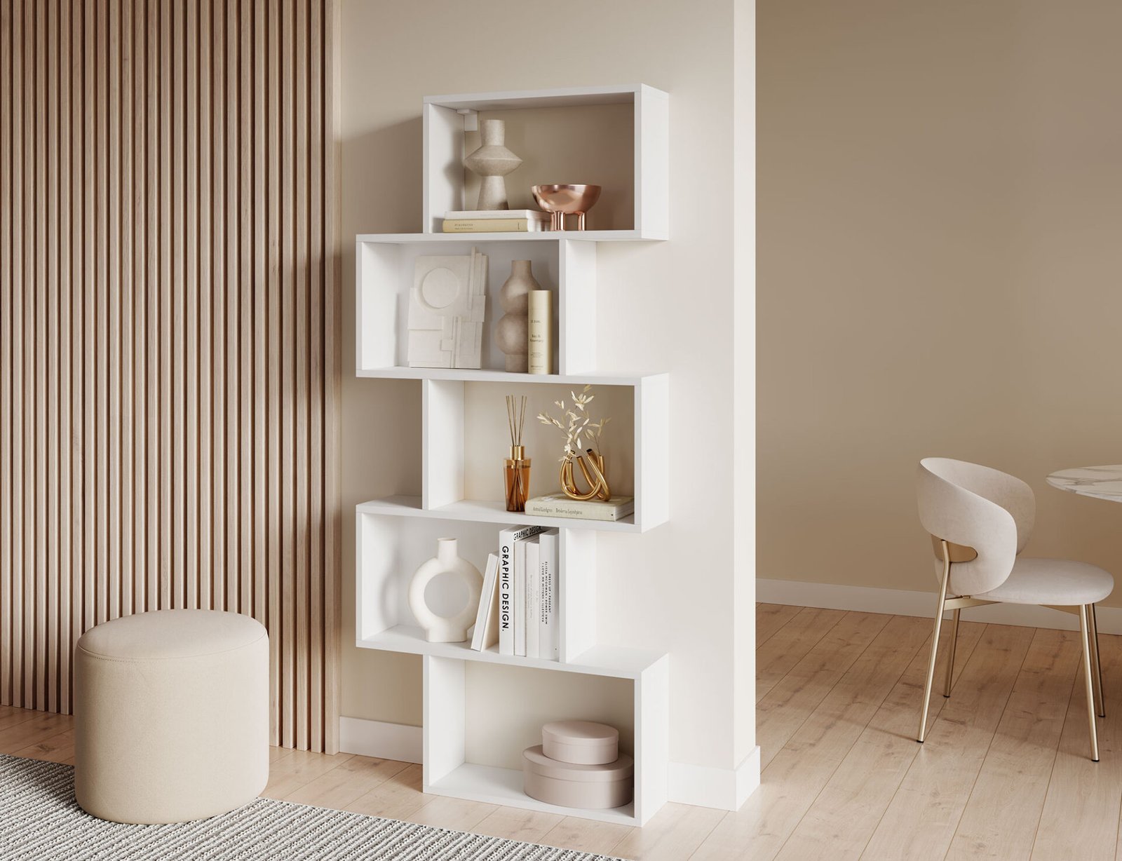 Sottis white bookcase - Image 4