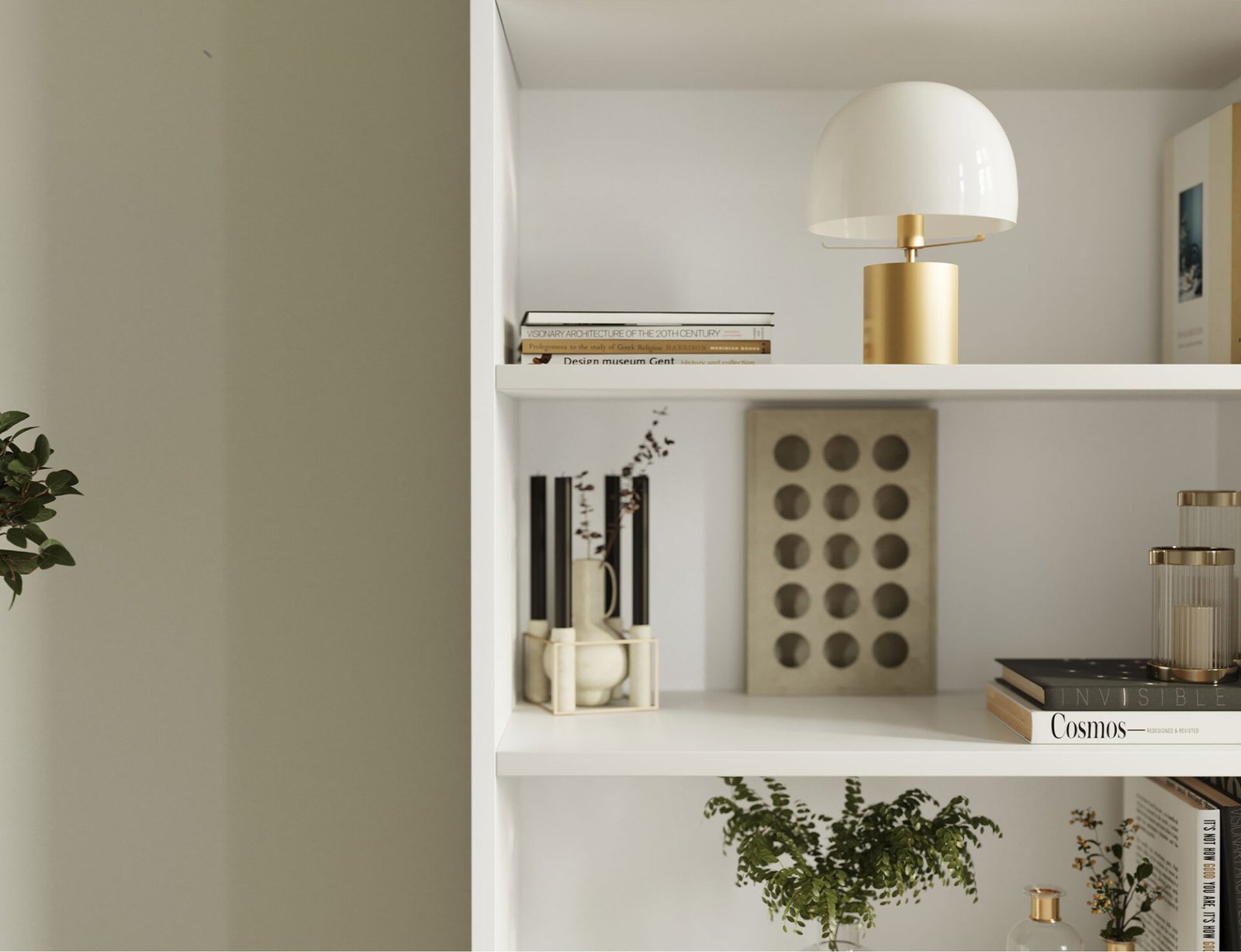 Seilf white bookcase - Image 5
