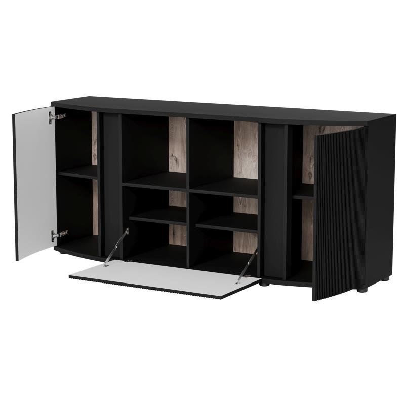 MICHELLE chest of drawers, black/viking oak - Image 5