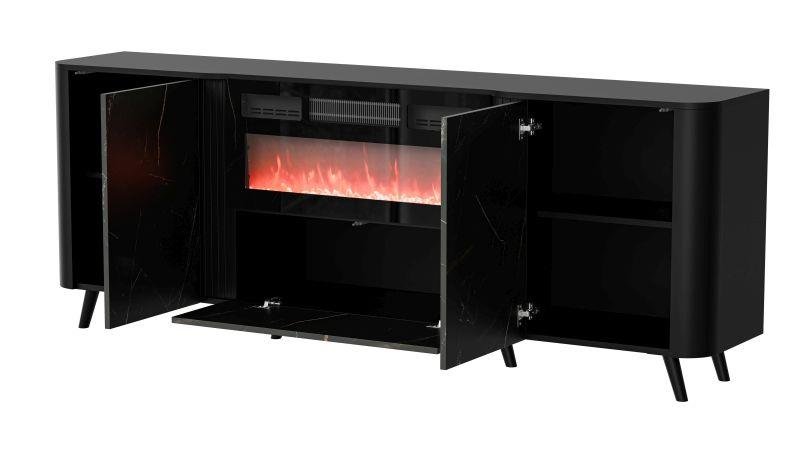 VOLARE chest of drawers, black matt/black San Sebastian - Image 2