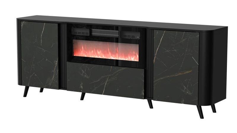 VOLARE chest of drawers, black matt/black San Sebastian - Image 3
