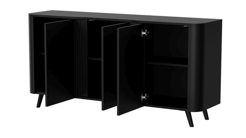 VOLARE chest of drawers 150 (3D) black matt/black matt - Image 2