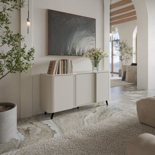 VOLARE chest of drawers 150 (3D) cashmere/cashmere