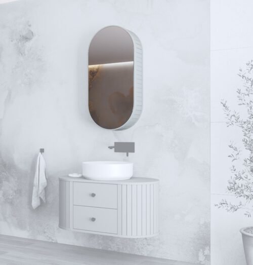 mirror cabinet, VENEZIA SLU, fjord matte color