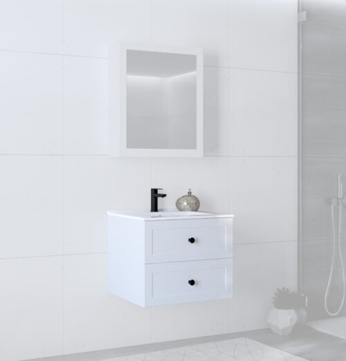 Sink cabinet, TORETO SU-60, white matt