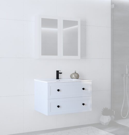 Sink cabinet, TORETO SU-80, white matt