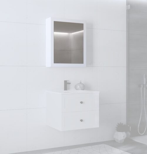 mirror cabinet, TORETO SLU-60, white