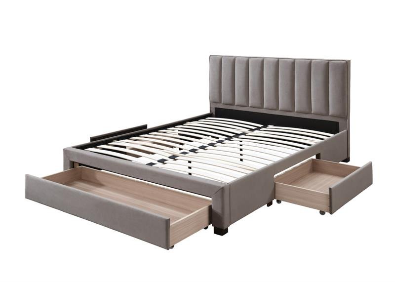 GRACE 160 bed with drawers, color: beige - Image 2