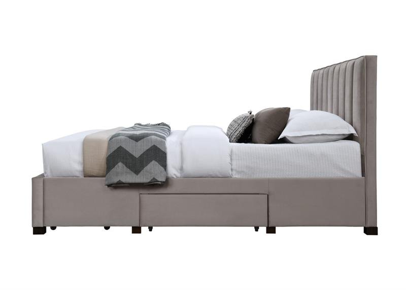 GRACE 160 bed with drawers, color: beige - Image 3
