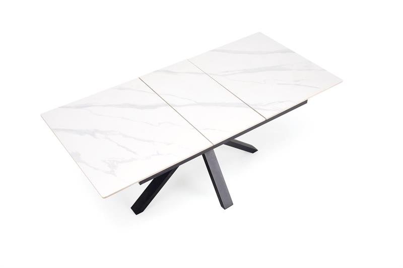 PATAN extendable table, white marble/black - Image 3