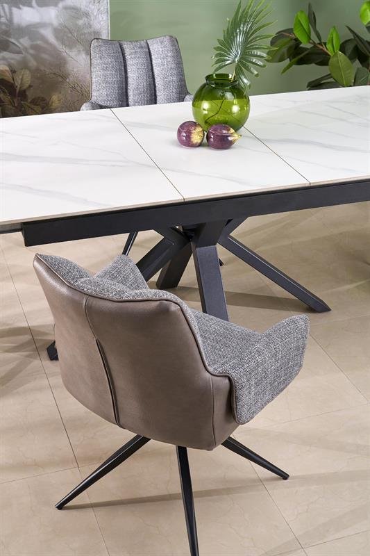 PATAN extendable table, white marble/black - Image 11