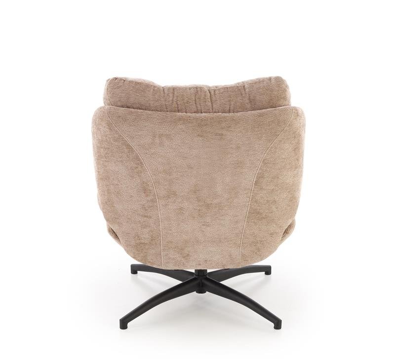 PESTO armchair with pouf/rocking function, color: beige - Image 2