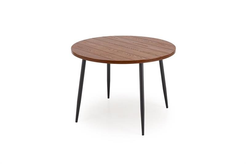 BARRY round table, walnut/black - Image 4